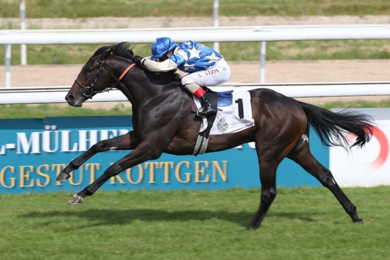 Angers siegt unter Andrea Atzeni im 38. Mehl-Mülhens-Rennen - German 2000 Guineas