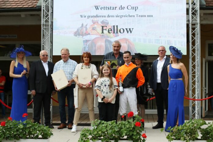 Beim Sieg von Fellow standen beide gemeinsam auf dem Siegerpodest Beim Sieg von Fellow standen beide gemeinsam auf dem Siegerpodest