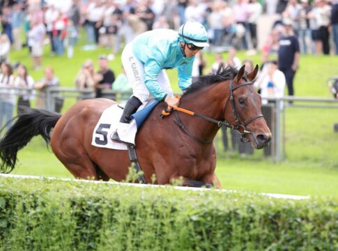 Why Limit für 1,1:1 - Deutscher Zwilling bei den Dreijährigen Why Limit siegt unter Bayarsaikhan Ganbat