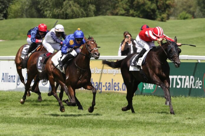 Calif siegt unter Adrie de Vries im Grosser Dallmayr-Preis - Bayerisches Zuchtrennen