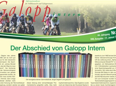 Die letzte Ausgabe von „Galopp Intern“ heute in der Sport-Welt Galopp Intern letzte Ausgabe