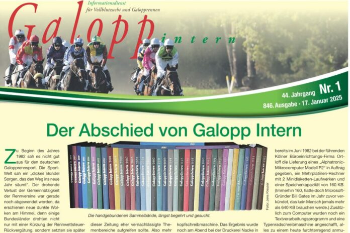 Galopp Intern letzte Ausgabe