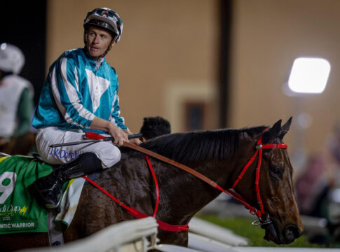 Nach Rang zwei im Saudi Cup - Romantic Warrior jetzt in den Dubai Turf Romantic Warrior nach dem Saudi Cup Foto: hkjc.com