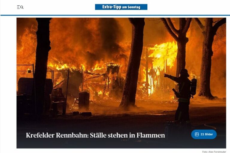 Brand in Krefeld: Man geht von Brandstiftung aus