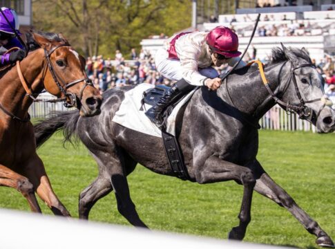 Fantastic Moon-Halbschwester Fire and Ice erste Hoppegarten-Siegerin 2025 Fire and Ice siegt unter Rene Piechulek