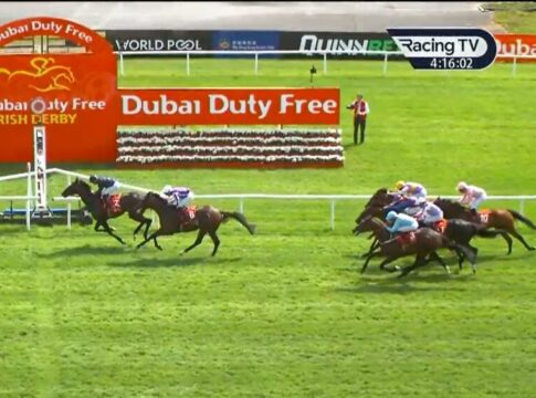 Irish Derby: Favorit Lambourn muss lange kämpfen - Lazy Griff starker Dritter Lambourn siegt im Irish Derby