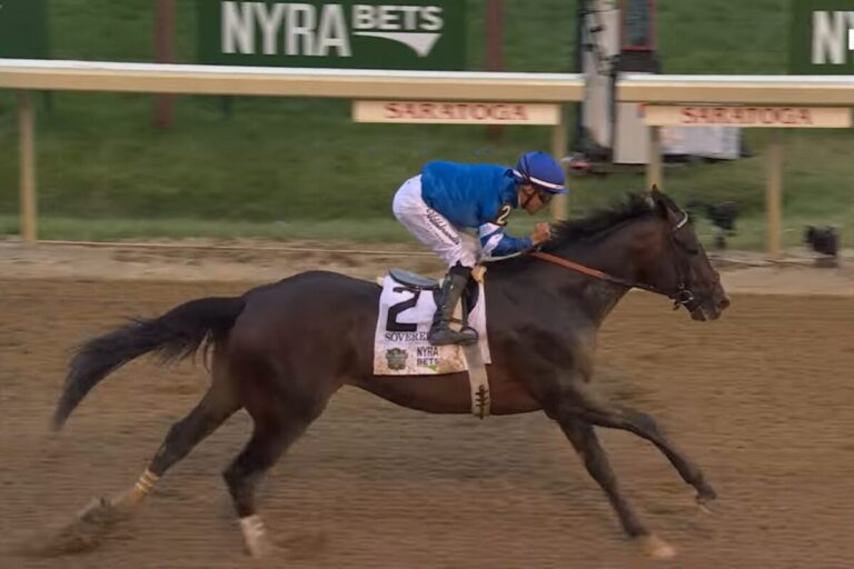 Kentucky Derby-Sieger Sovereignty beweist seine Klasse in Belmont-Stakes