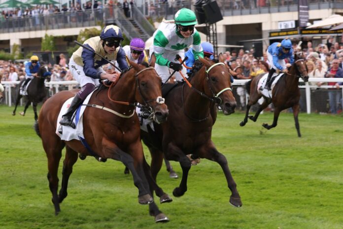 Hochknig siegt unter Nina Baltromei im IDEE 156. Deutsches Derby, Gr.1