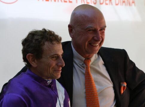 Jockey Ryan Moore und Christian von der Recke