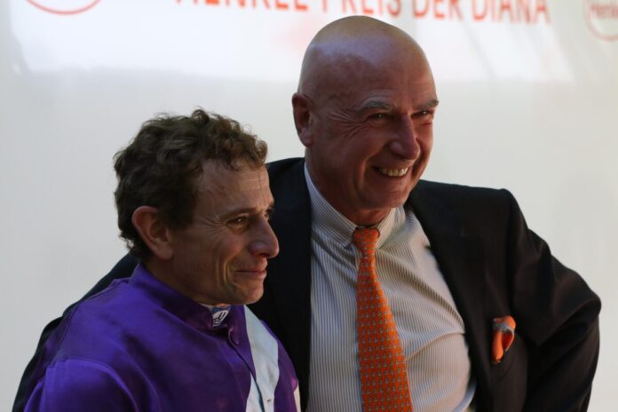 Jockey Ryan Moore und Christian von der Recke Jockey Ryan Moore und Christian von der Recke