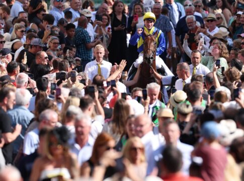 Goliath siegt unter Clement Lecoeuvre im Wettstar.de 155. Großer Preis von Baden