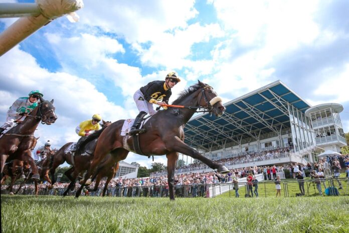 Innora führt kurz nach dem Start das Feld im 167. Preis der Diana an Innora führt kurz nach dem Start das Feld im 167. Preis der Diana an