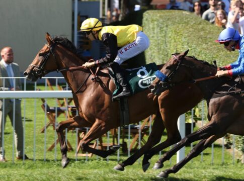 Suborics / Boutin-Form steht: J’Adore L’Or für Fährhof beim Einstand J’Adore L’Or siegt unter Hugo Boutin