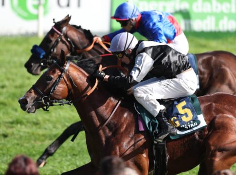 Trotz Ausflug auf die Sandbahn: Turlow mit Wolff im Auktionsrennen Turlow siegt unter Leon Wolff im BBAG-Auktionsrennen