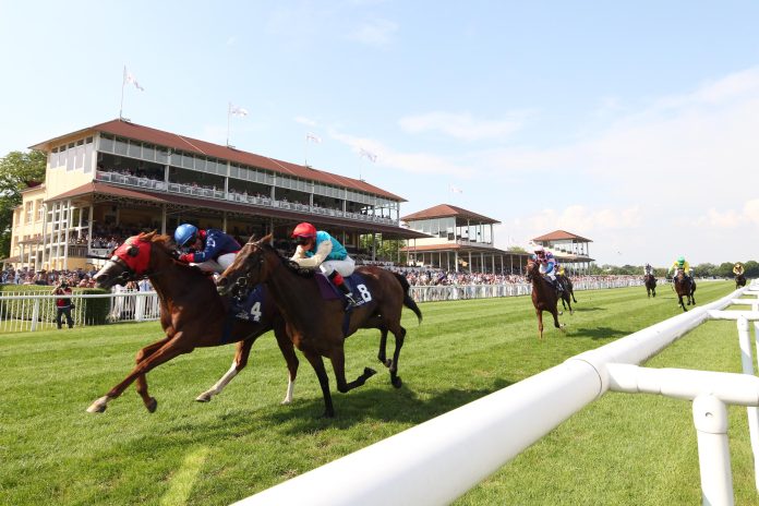 Die Rennbahn in Iffezheim