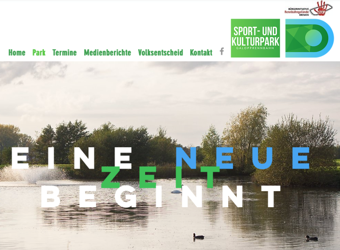 Neue Website der Bürgerinitiative (Screenshot) Neue Website der Bürgerinitiative (Screenshot)